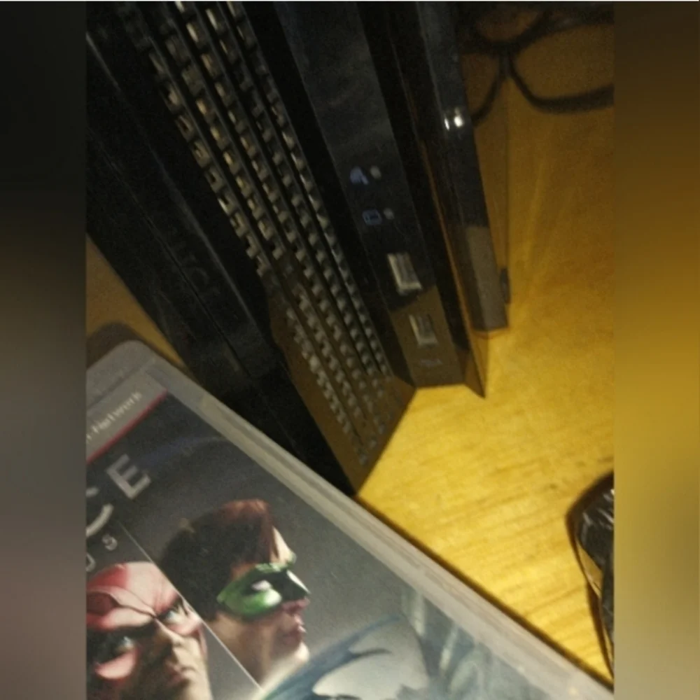 Playstation 3, steering pedals, games, and more.